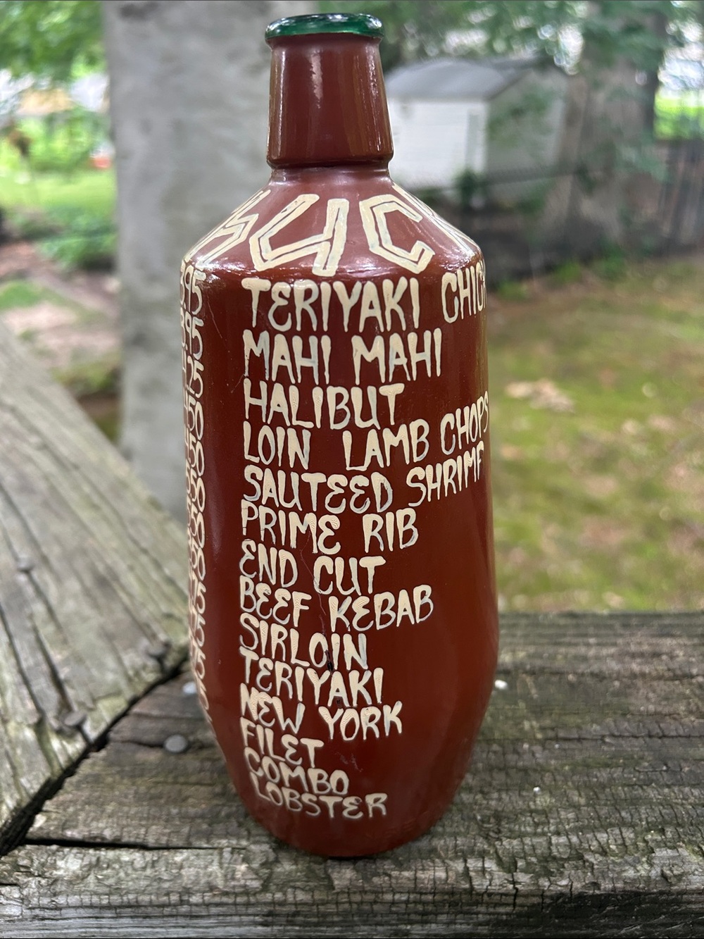 Chuck’s Steakhouse Bottle Menu- VINTAGE